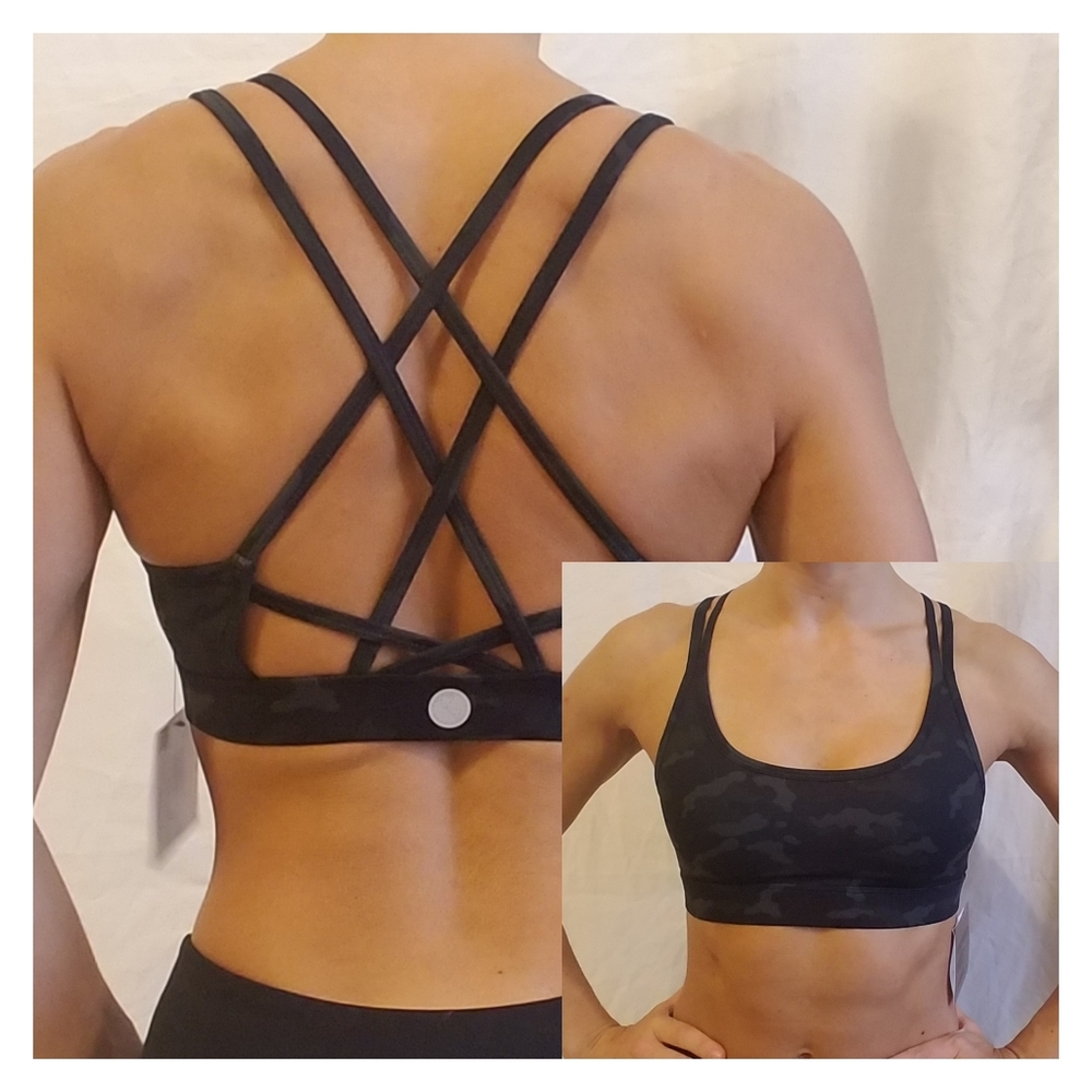 NWT Threads 4 Thought Lotus camo sports bra